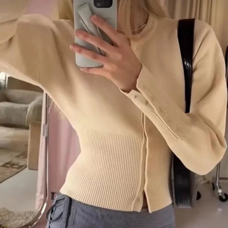 ZEYA - Alicia Cardigan Sweater with Round Neck