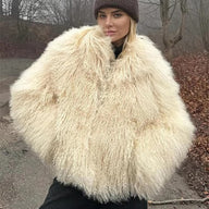 Cappotto Almira in pelliccia sintetica effetto peloso
