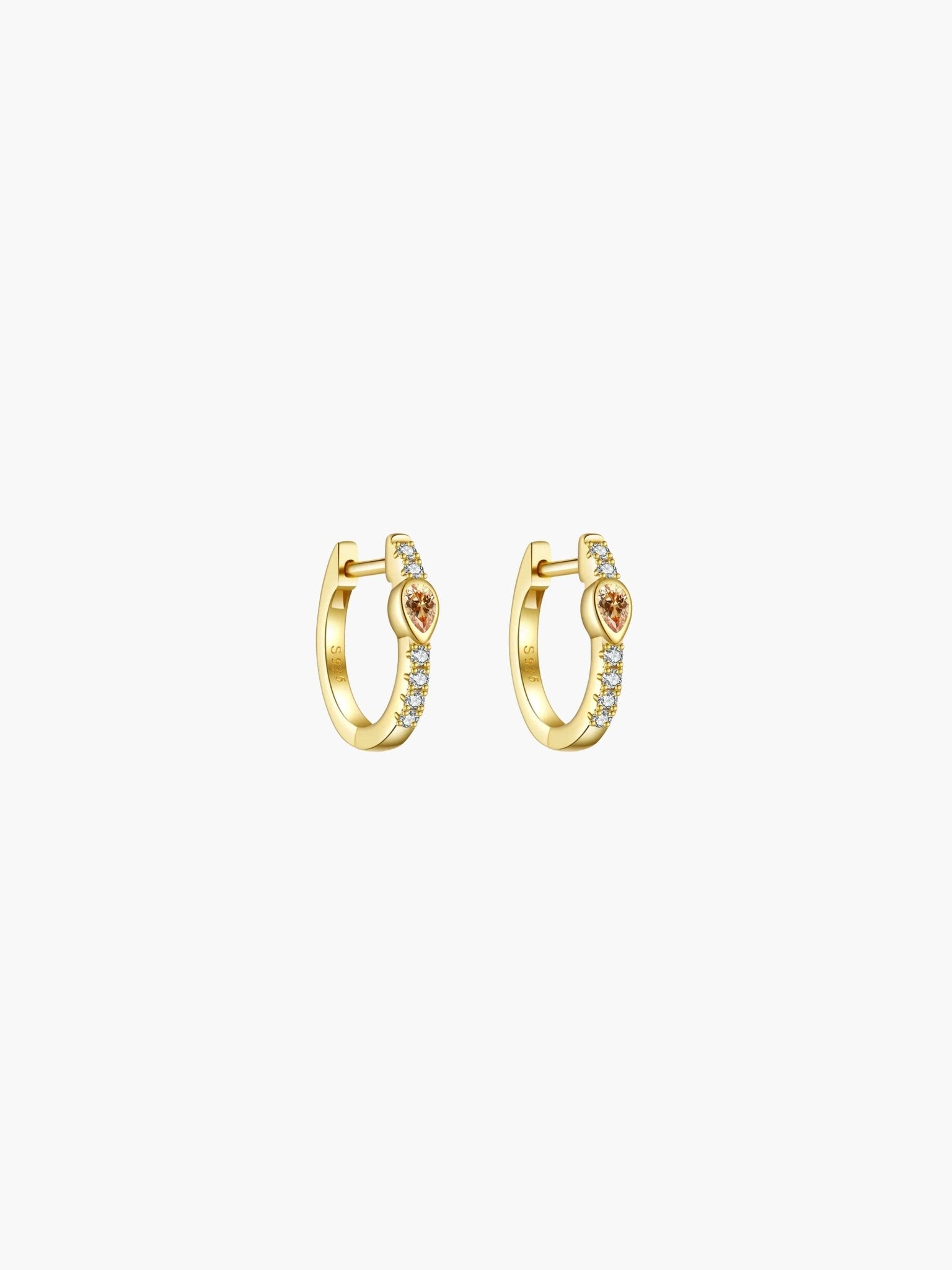 ZEYA - Amber Hoop Earrings