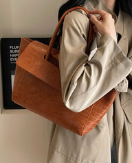 Amelia Embossed Leather Tote
