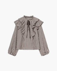Amelie Blusa a Quadretti con Volant