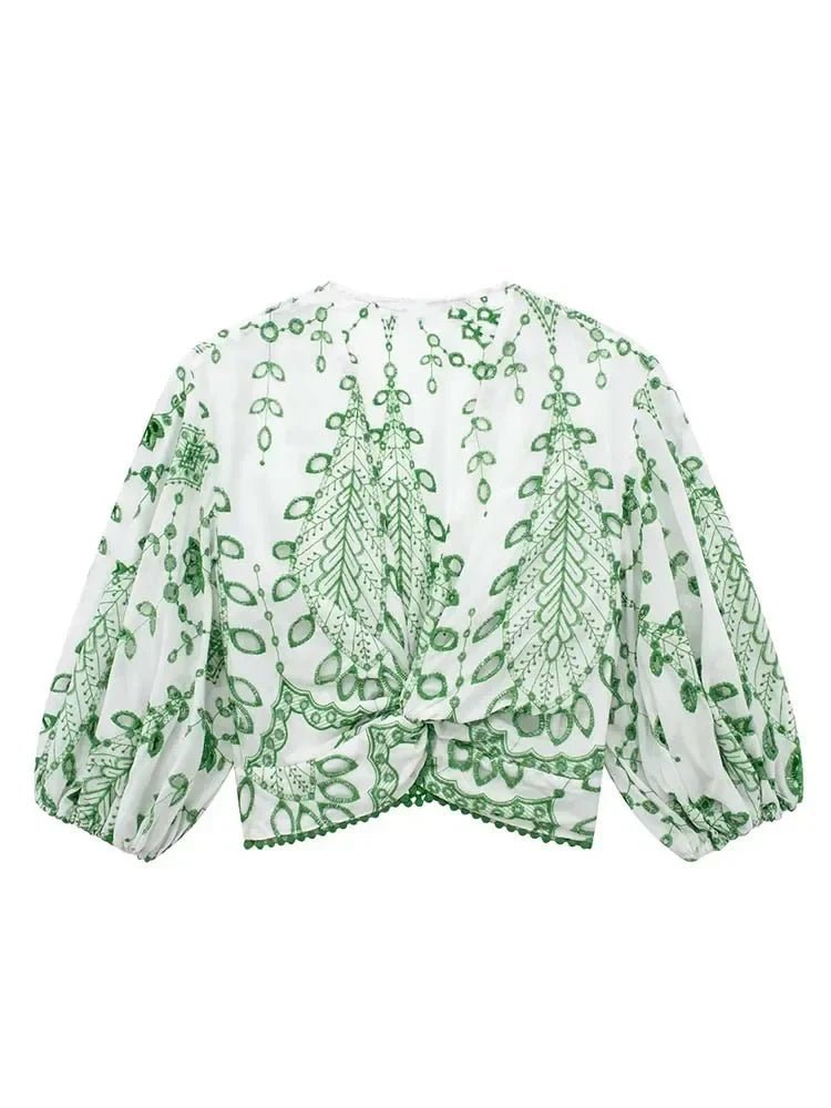 ZEYA - Amy Needlework Shorts Set