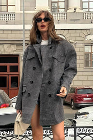 Cappotto Amy in tweed strutturato