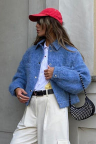 Giacca blazer Annie con bottoni a pressione