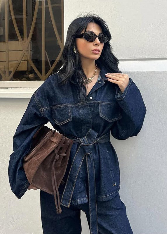 ZEYA - Avery Belted Denim Set