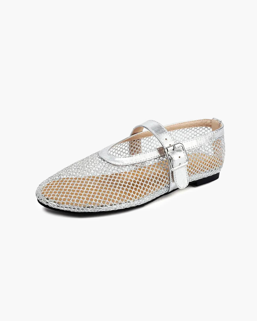 Ballerine in rete con fibbia Beatrice