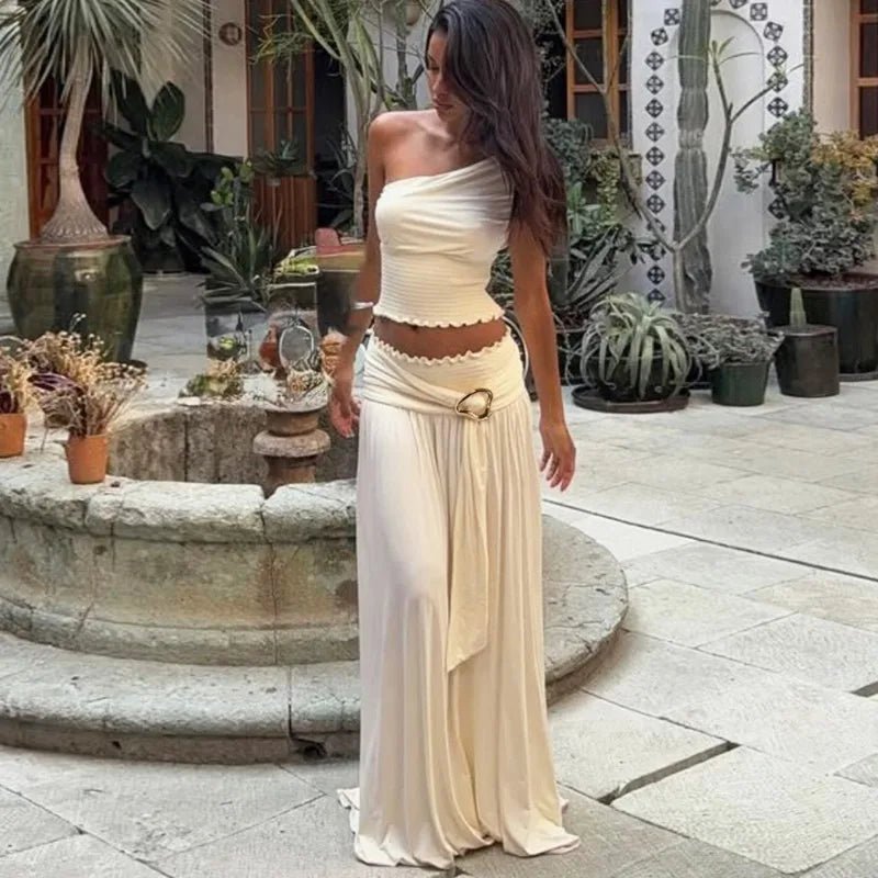 ZEYA - Bethany Belted Maxi Skirt Set