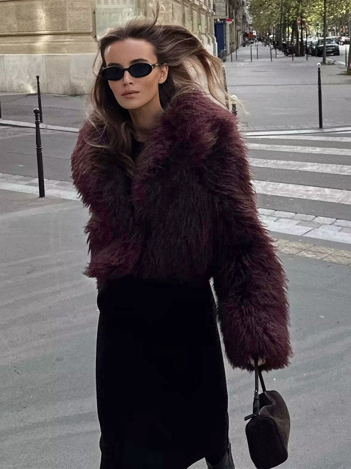 ZEYA - Brenda Short Faux Fur Coat