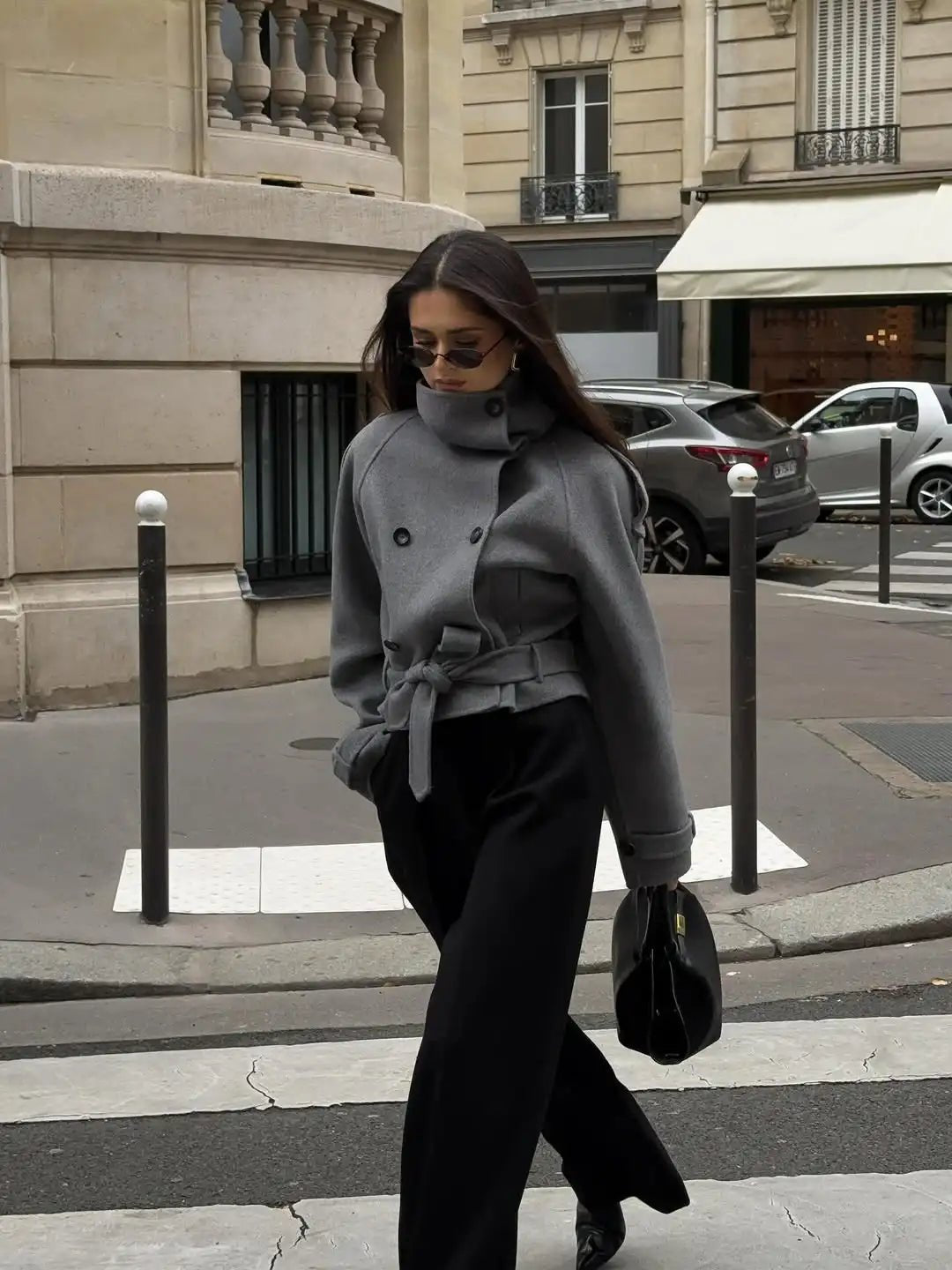 ZEYA - Carmen Double-Breasted Turtleneck Coat