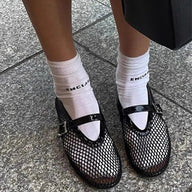 Ballerine in rete Cassia