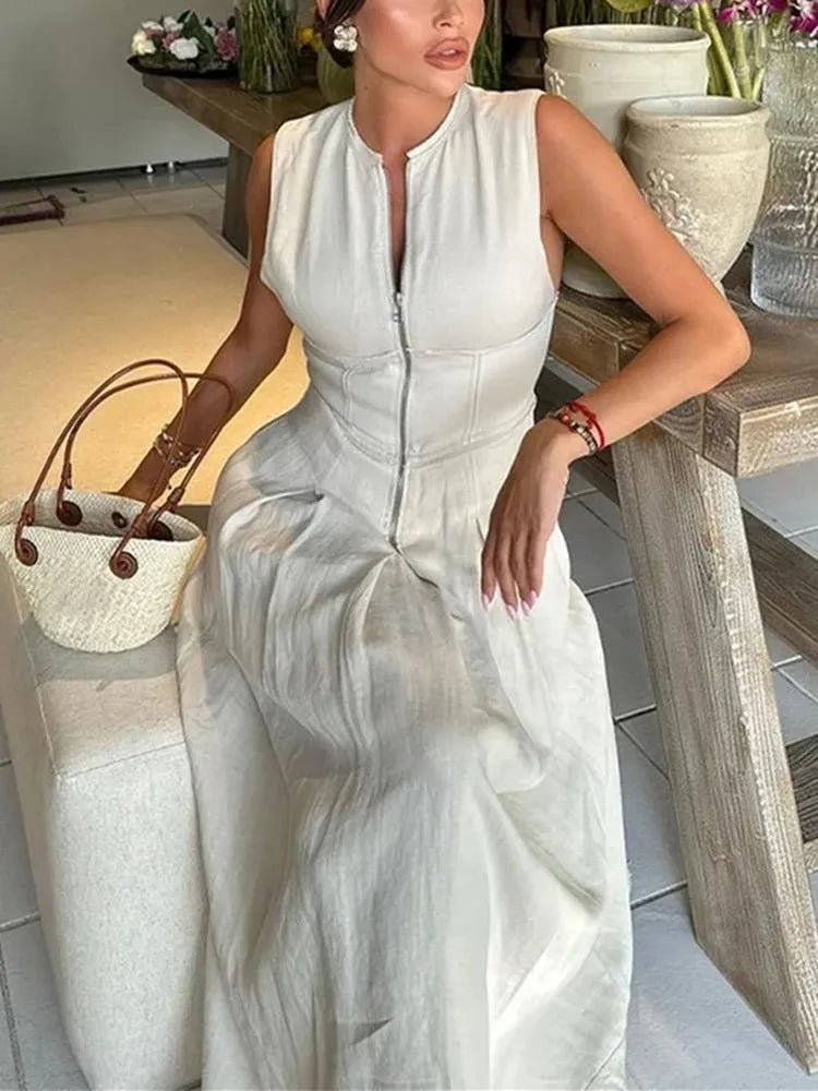 ZEYA - Celia Sleeveless Midi Dress
