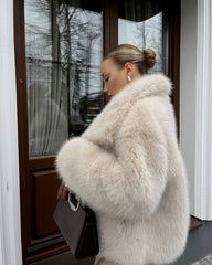 Cappotto in finta ecopelliccia Christine