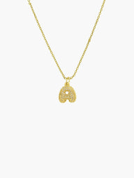 Collana con iniziale a piccole bolle Claire
