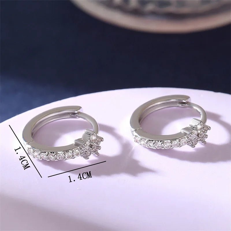 ZEYA - Clara Flower Hoop Piercing