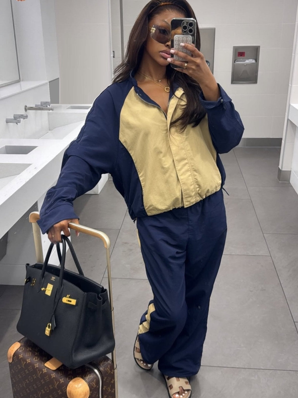 ZEYA - Claudia Patchwork Nylon Tracksuit