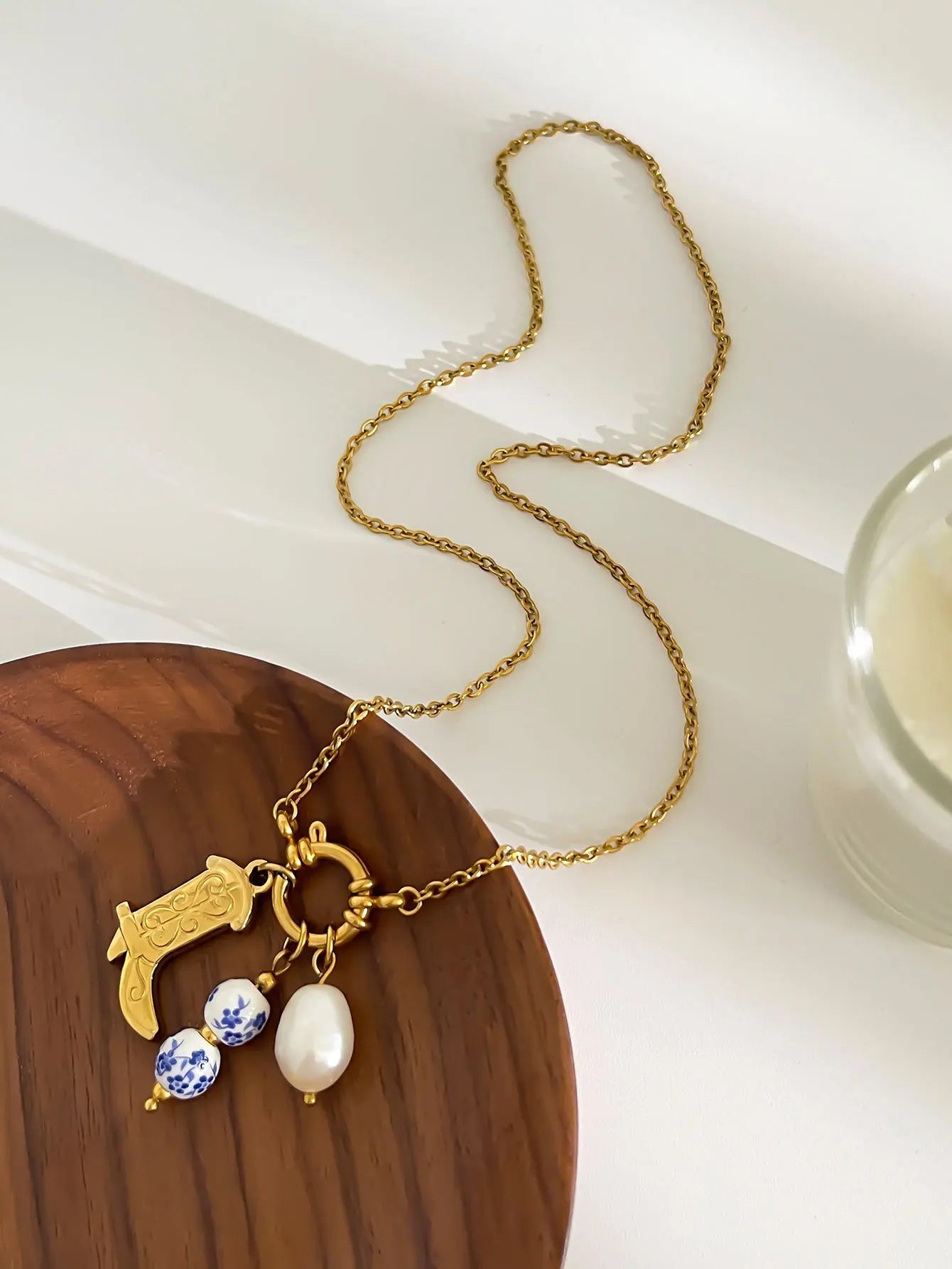 ZEYA - Cristy Pendant Pearl Necklace