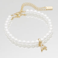 Bracciale con iniziale Cyra Pearl