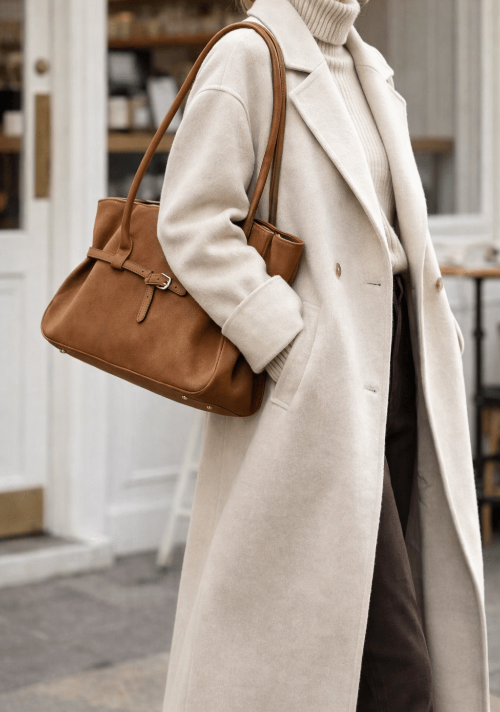 ZEYA - Daniela Belted Tote Bag