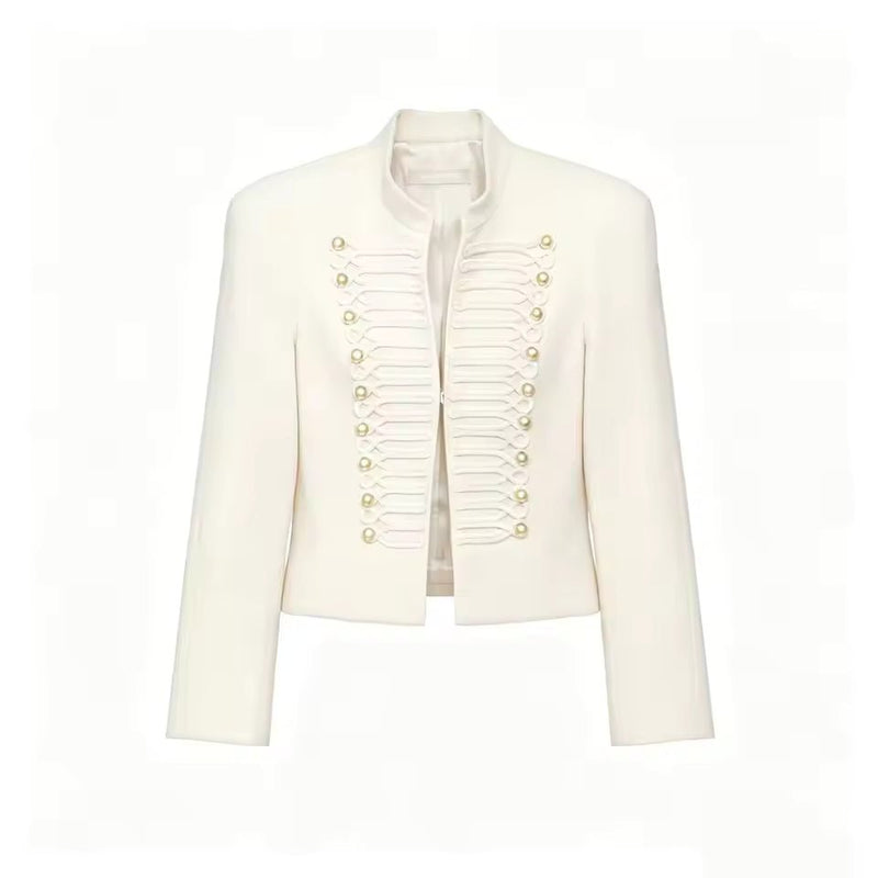 ZEYA - Denise Military Leather Jacket