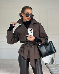 Dianna Trench Corto con Cintura