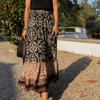 Maricar gonna midi boho a stampa swing