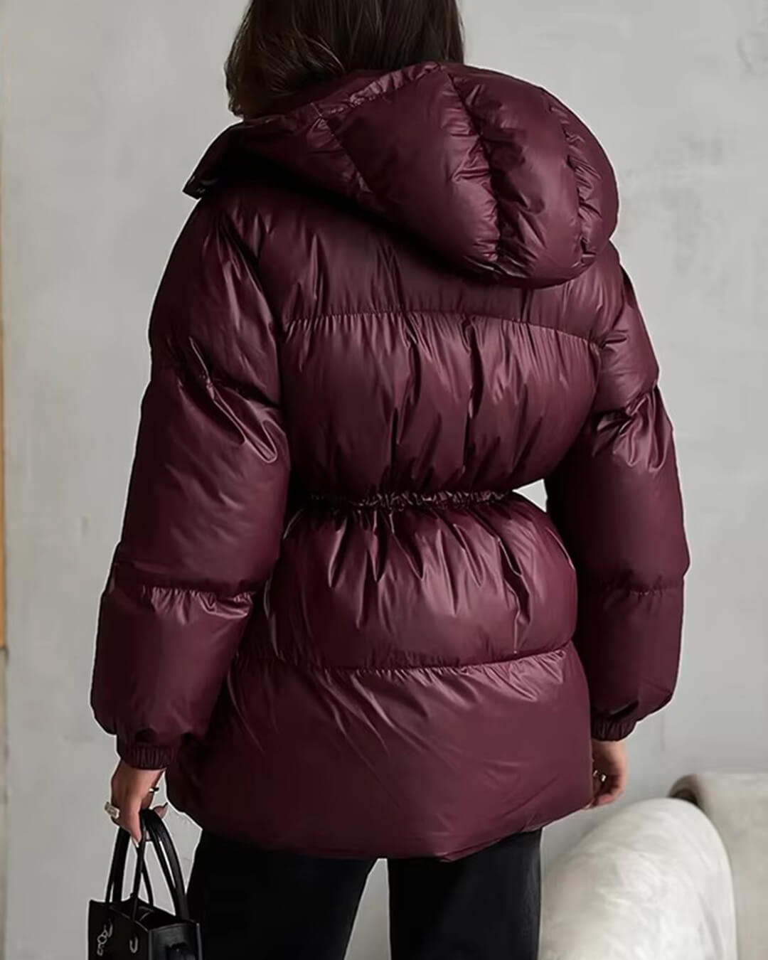 ZEYA - Elaine Drawstring Hooded Puffer Coat