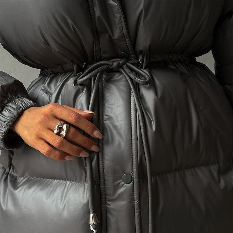 ZEYA - Elaine Drawstring Hooded Puffer Coat