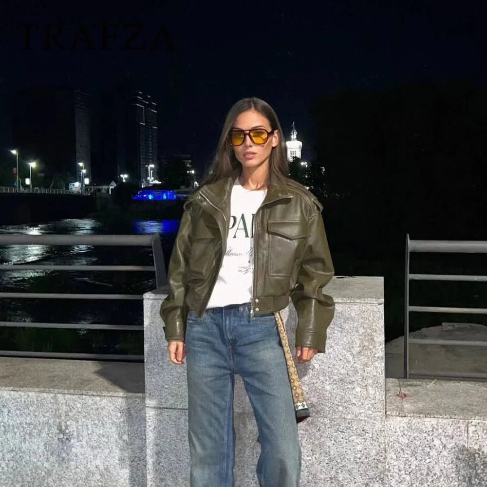 ZEYA - Eleanor Faux Leather Jacket