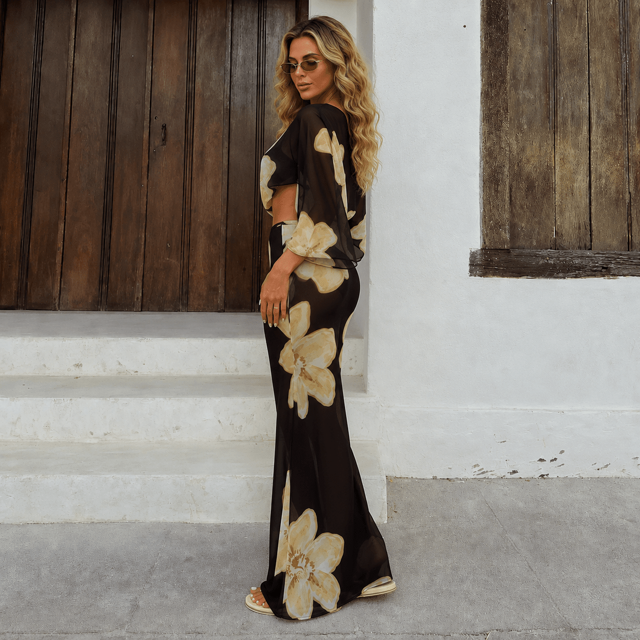 ZEYA - Elena Floral Maxi Skirt Set