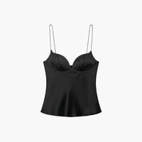 Top a fascia in raso Elizabeth