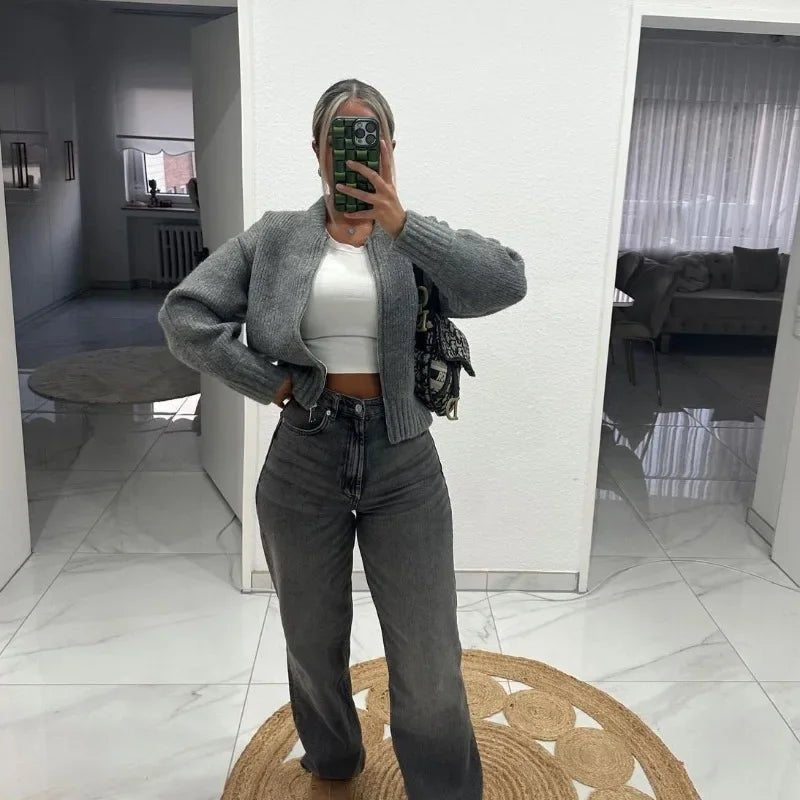 ZEYA - Ella Zip Knit Cardigan