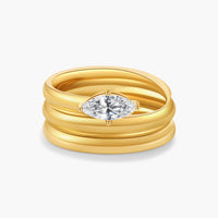 Anello a fascia in zirconia Elowen