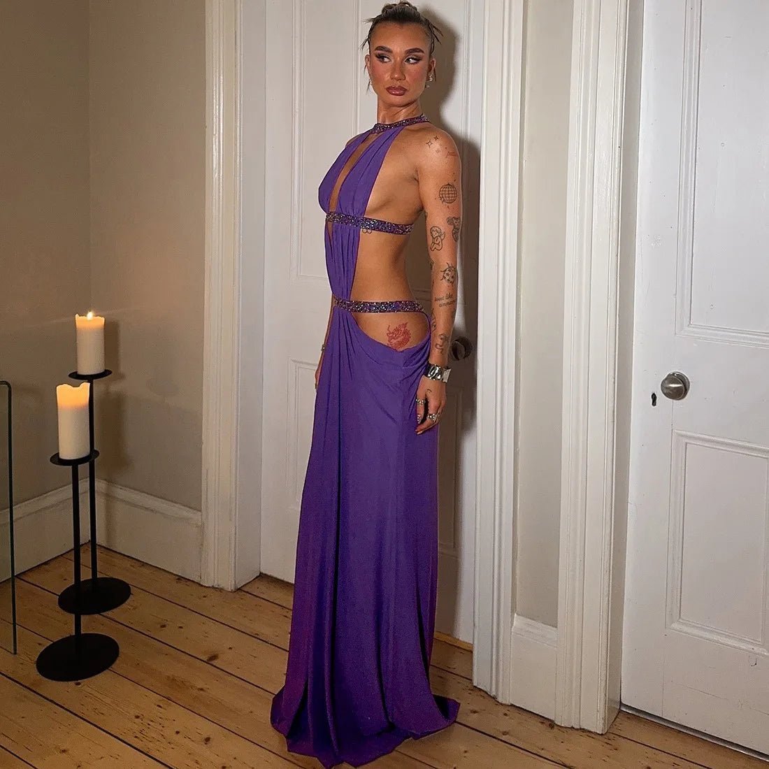 ZEYA - Emilia Halter Maxi Dress