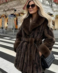 Cappotto in ecopelliccia Erica