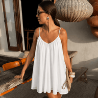 Abito Mini Fluttuante con Spalline Sottili Esra