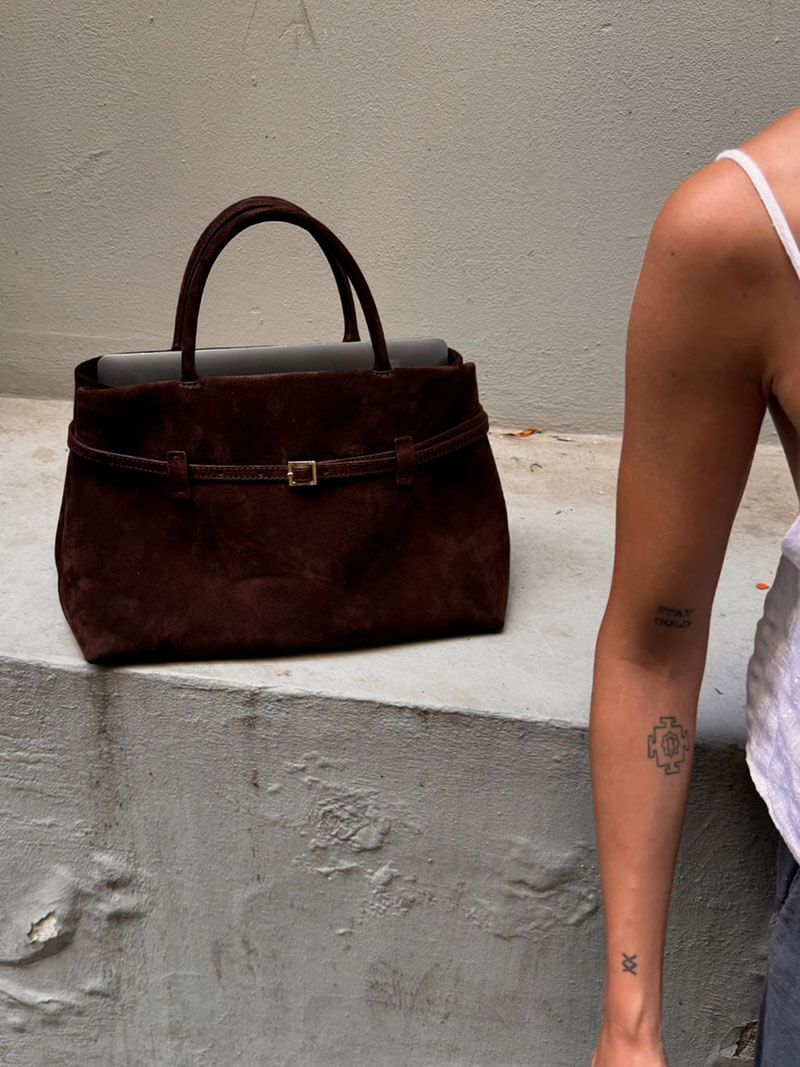 ZEYA - Fiona Suede Crossbody Bag
