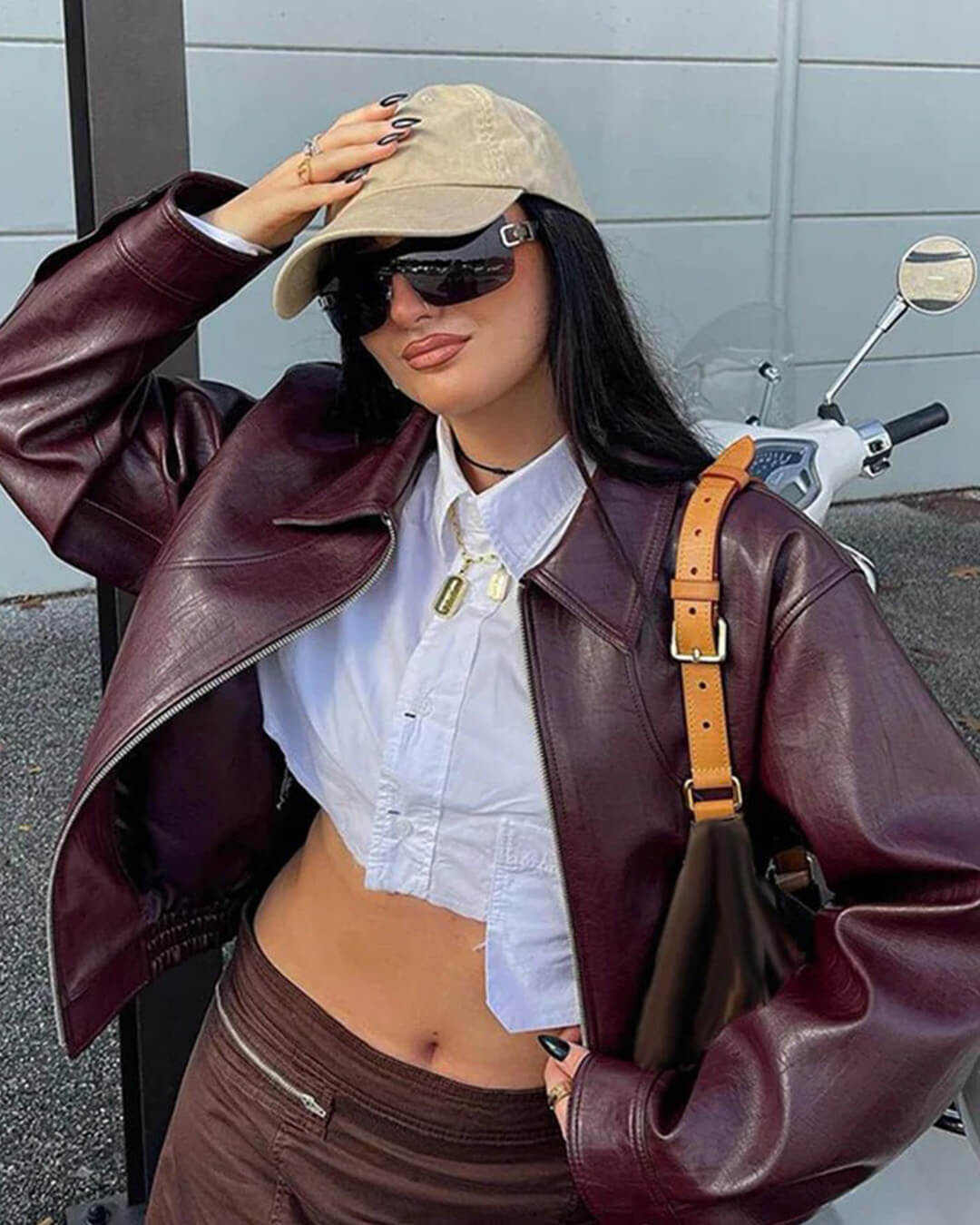 Bomber in ecopelle Florence