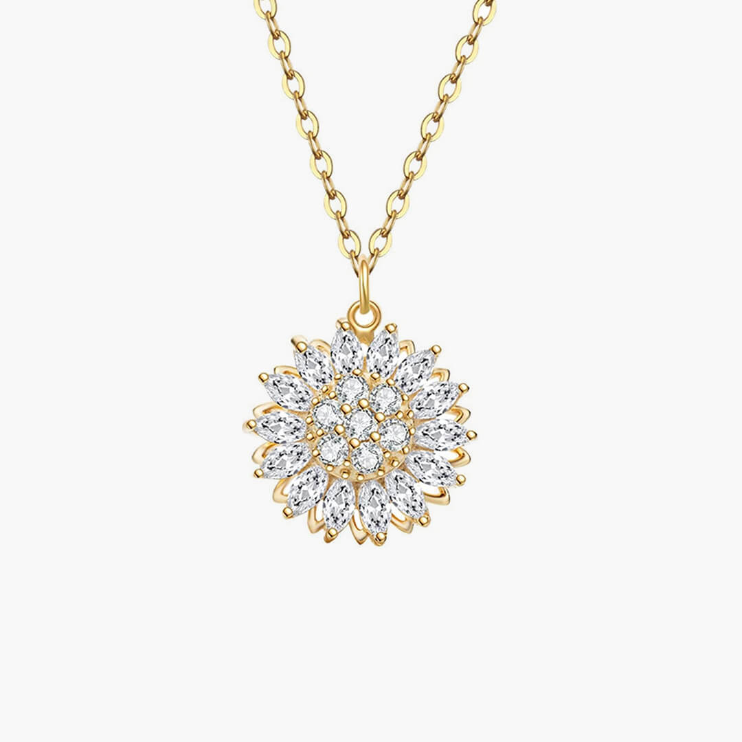 ZEYA - Flower Anxiety Spinner Necklace
