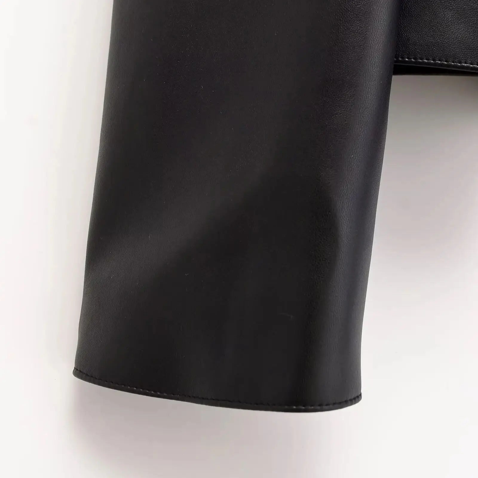 ZEYA - Gianne Cropped Faux Leather Jacket
