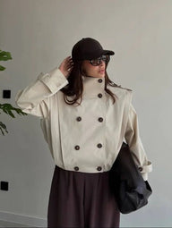 Trench coat plissettato Gloria