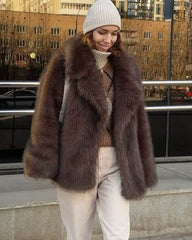 Cappotto in ecopelliccia Greta