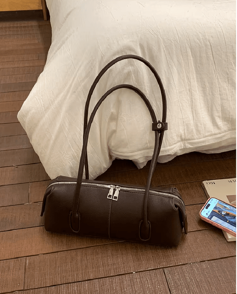 ZEYA - Hannah Cylindrical Leather Shoulder Bag