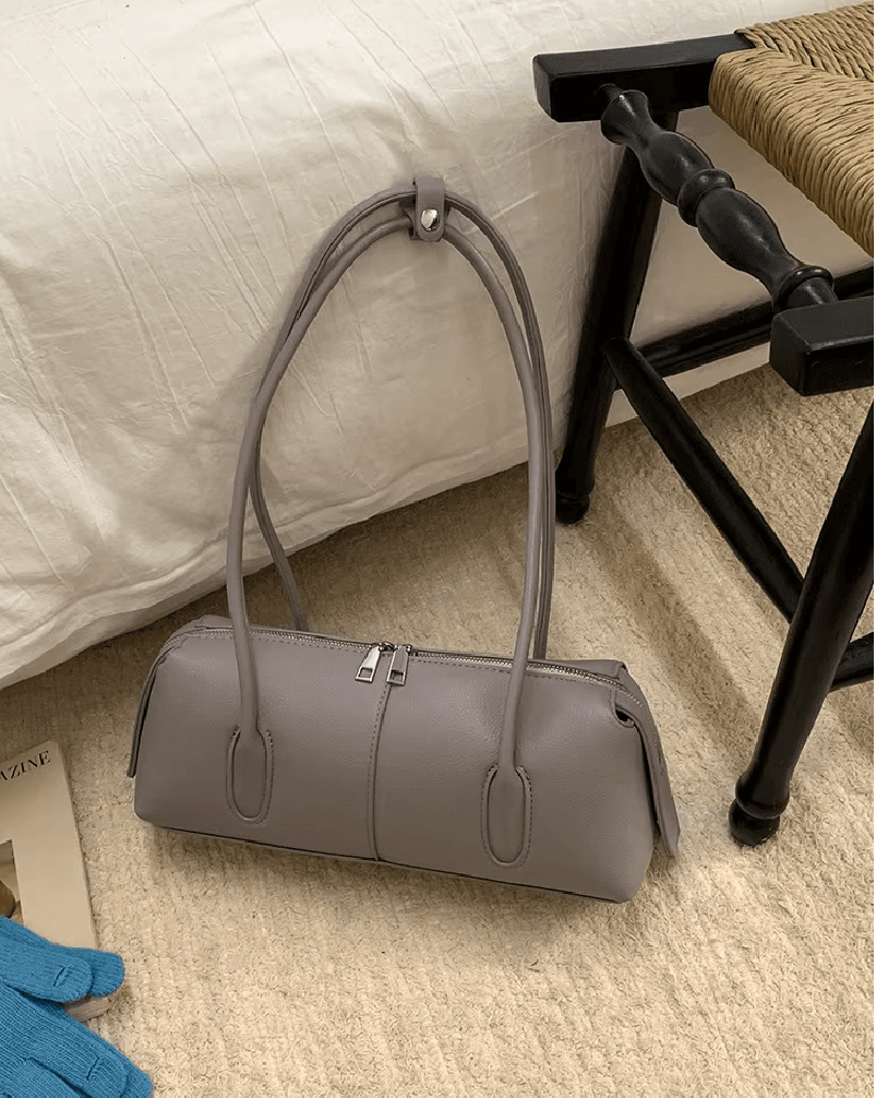 ZEYA - Hannah Cylindrical Leather Shoulder Bag