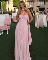 Ilaria Mesh Maxi Dress with Scarf