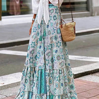 Gonna svasata boho con volant Imara