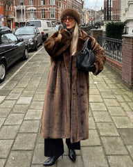 Emily Cappotto Lungo in Pelo Sintetico, Cappotto Invernale Corto Teddy Shearling