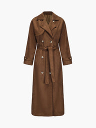 Jenna Trenchcoat in finta pelle scamosciata
