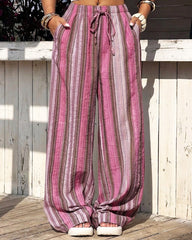 Pantaloni larghi a righe Jenny