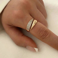 Anello Jessica con Zirconi Pavé