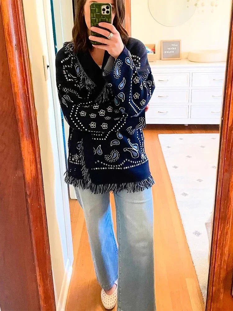 ZEYA - Judy Fringed Long Cardigan